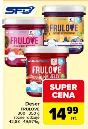 Deser FruLove różne rodzaje