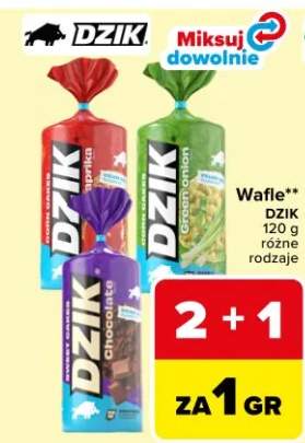 Wafle Dzik różne rodzaje