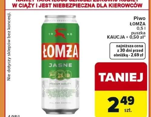 Piwo jasne puszka + 0,50 zł