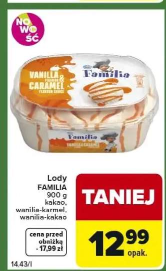Lody kakao, wanilia-karmel, wanilia-kakao