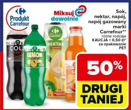 Sok, nektar, napój, napój gazowany marki Carrefour