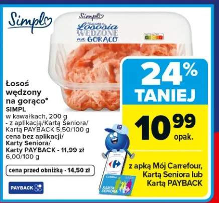 Łosoś wędzony na gorąco silke w kawałkach