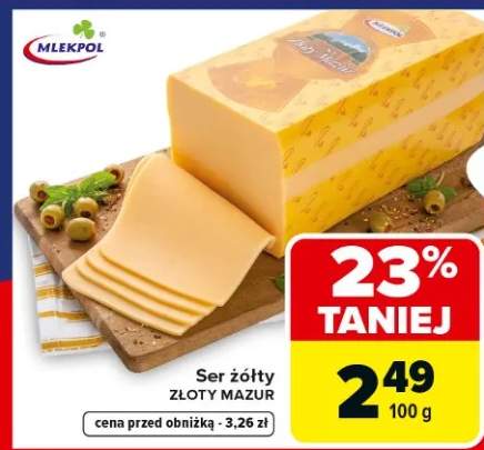 Ser żółty Złoty Mazur