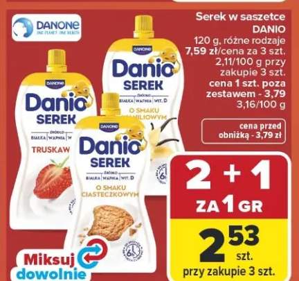 Serek w saszetce różne rodzaje