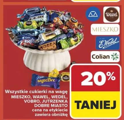 Wszystkie cukierki na wagę różne marki