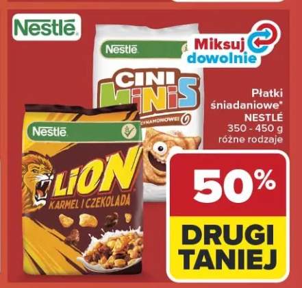 Płatki śniadaniowe różne rodzaje