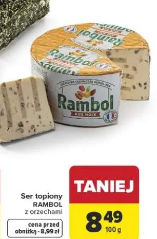 Ser topiony Rambol z orzechami