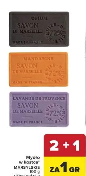 Mydło w kostce marsylskie różne rodzaje