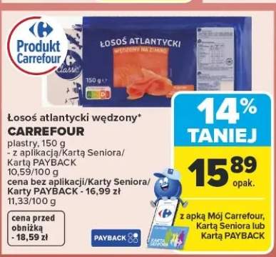 Łosoś atlantycki wędzony plastry