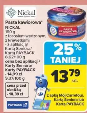 Pasta kawiorowa z łososiem wędzonym, z krewetkami