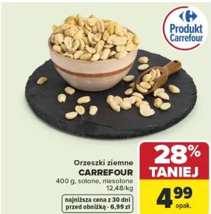 Orzechy ziemne solone, niesolone