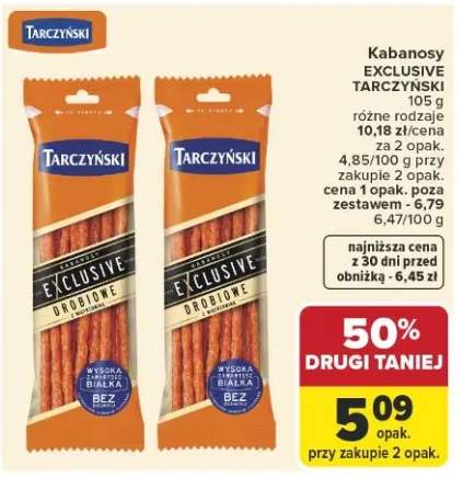 Kabanosy exclusive różne rodzaje