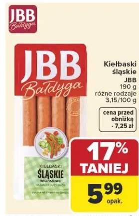 Kiełbaski śląskie różne rodzaje