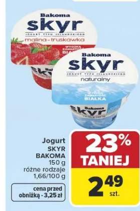 Jogurt Skyr różne rodzaje