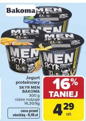 Jogurt proteinowy Skyr Men różne rodzaje