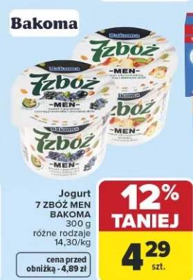 Jogurt 7 zbóż różne rodzaje