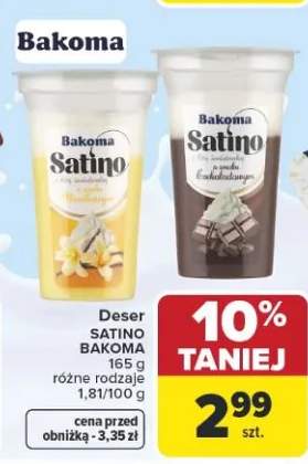 Deser Satino różne rodzaje