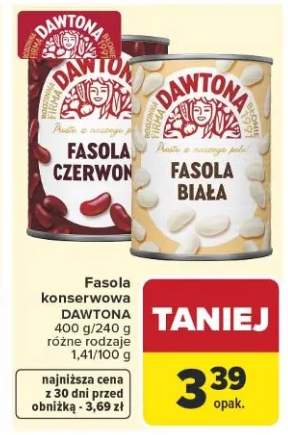 Fasola konserwowa czerwona, biała