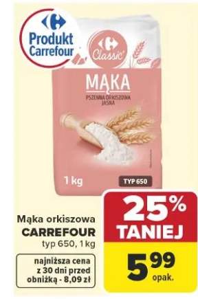 Mąka orkiszowa typ 650