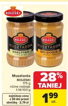 Musztarda sarepska, miodowa