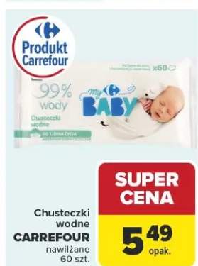 Chusteczki wodne nawilżane