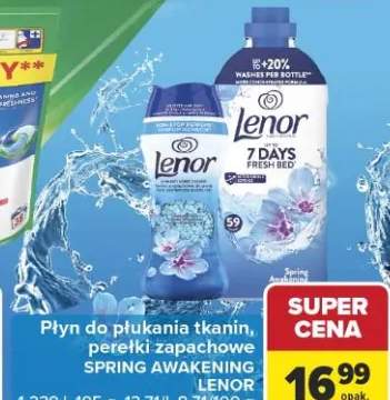 Płyn do płukania tkanin, perełki zapachowe Lenor