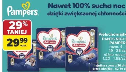 Pieluchomajtki Pants Night Pampers