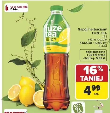 Napój herbaciany juicy różne rodzaje