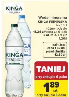 Woda mineralna różne rodzaje