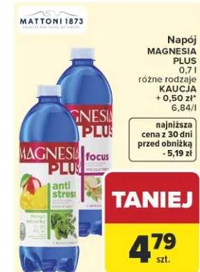 Napój Magnesia Plus różne rodzaje