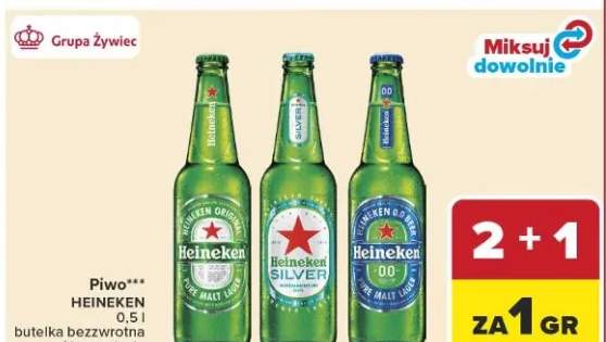 Piwo butelka bezwrotna różne rodzaje