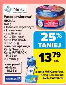 Pasta kawiorowa z łososiem wędzonym, z krewetkami