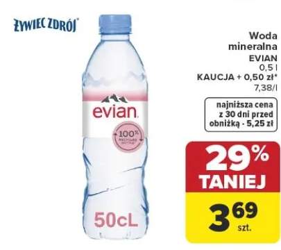 Woda mineralna Evian