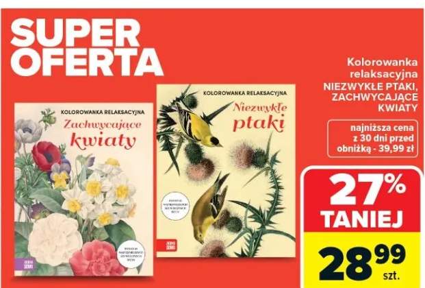 Kolorowanka relaksacyjna niezwykłe ptaki