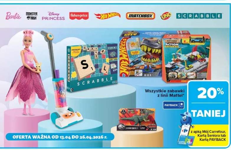 Wszystkie zabawki z linii Mattel