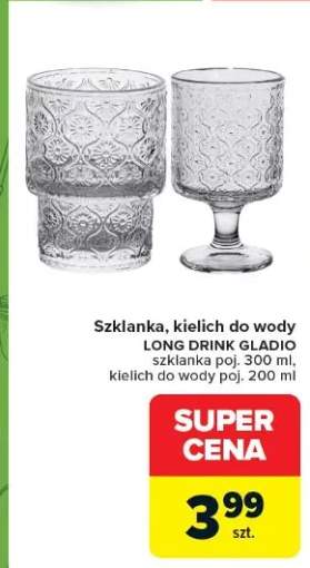 Szklanka, kielich do wody Long Drink Gladio