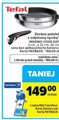 Zestaw patelni z odpinana rączką Ingenio Cook Eat