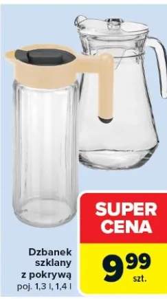 Dzbanek szklany z pokrywą poj. 1,3 l, 1,4 l