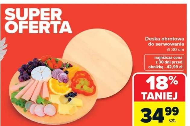 Deska obrotowa do serwowania ø 30 cm