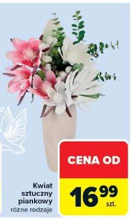 Kwiat sztuczny piankowy różne rodzaje