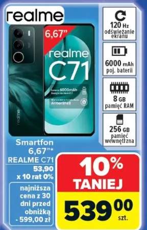 Smartfon 6,67'' REALME C71