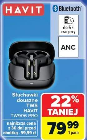 Słuchawki douszne TWS TW906 PRO