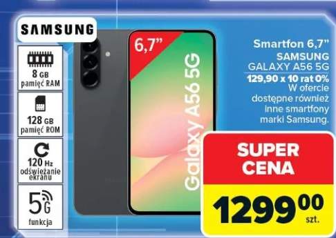 Smartfon 6.7" Galaxy A56 5G