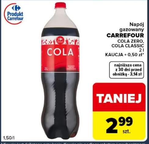 Napój gazowany cola zero, cola classic