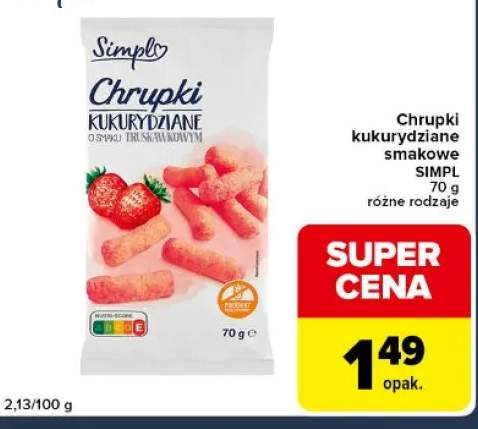 Chrupki kukurydziane smakowe