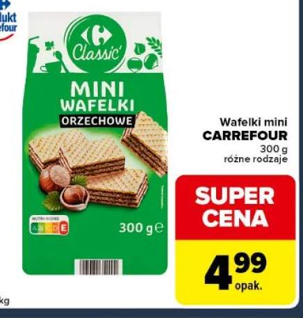 Wafelki mini orzechowe