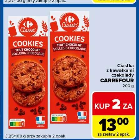 Ciastka z kawałkami czekolady