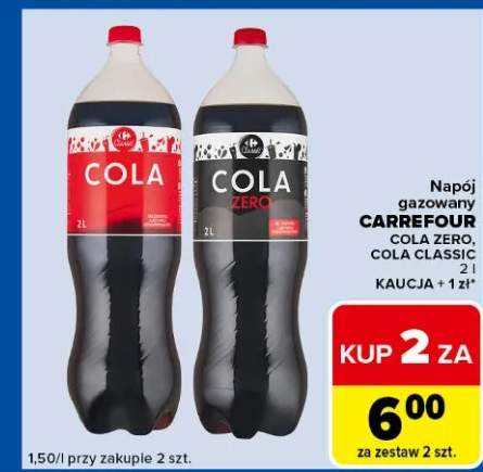 Napój gazowany Cola Zero i Cola Classic