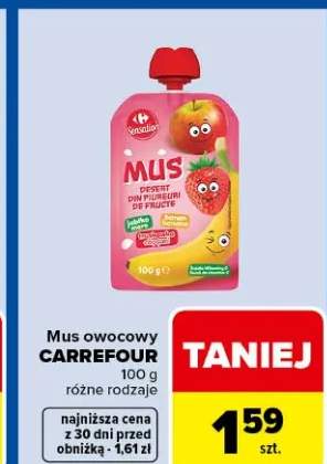 Mus owocowy różne rodzaje