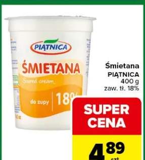 Śmietana zaw. tł. 18%
